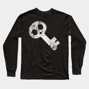 Cute Skeleton Key - Distressed Long Sleeve T-Shirt